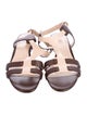 Tod's Leather T-Strap Sandals