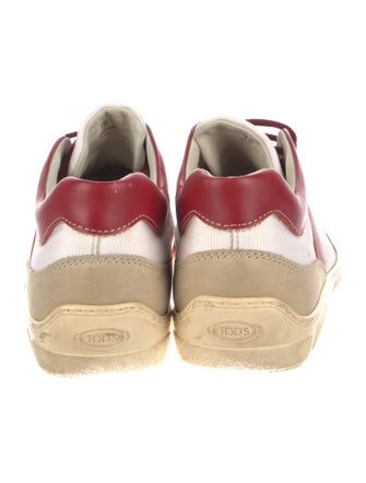 Tod's Leather Colorblock Pattern Sneakers