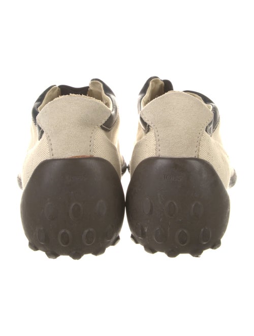 Tod's Canvas Leather Trim Embellishment Sneakers