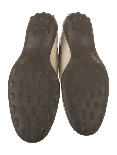 Tod's Canvas Leather Trim Embellishment Sneakers