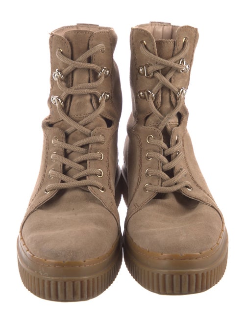 Tod's Suede Combat Boots