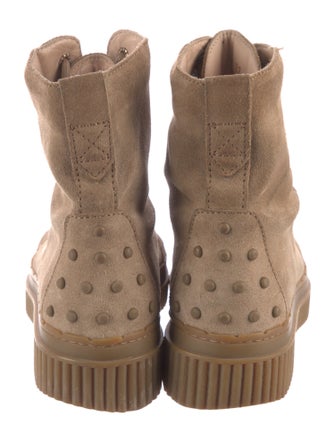 Tod's Suede Combat Boots