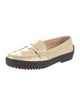 Tod's Patent Leather Scalloped Accent Loafers
