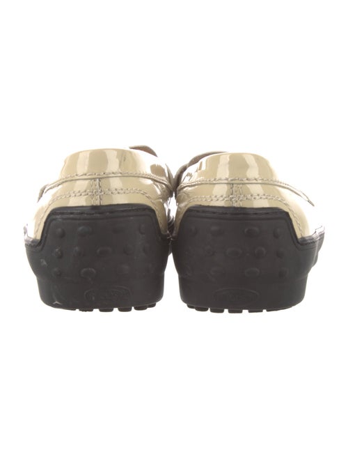 Tod's Patent Leather Scalloped Accent Loafers