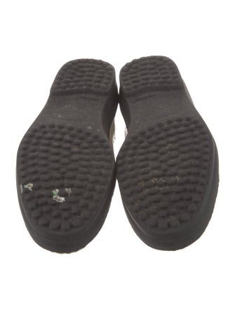 Tod's Patent Leather Scalloped Accent Loafers