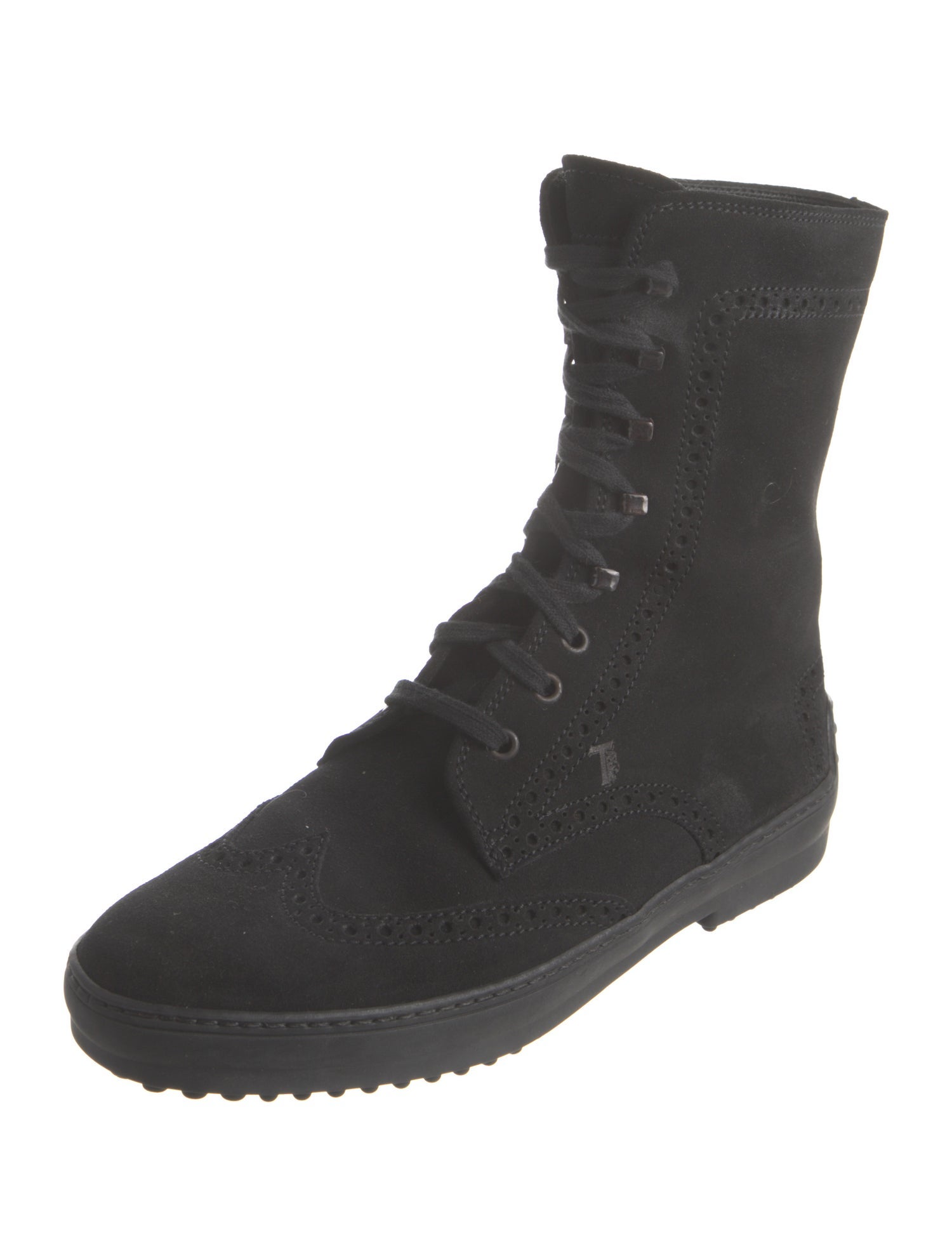 Tod's Suede Combat Boots