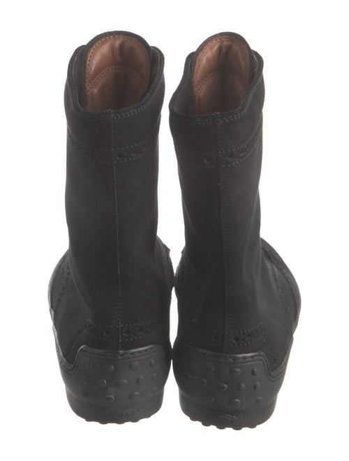 Tod's Suede Combat Boots