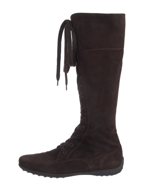 Tod's Suede Lace-Up Boots
