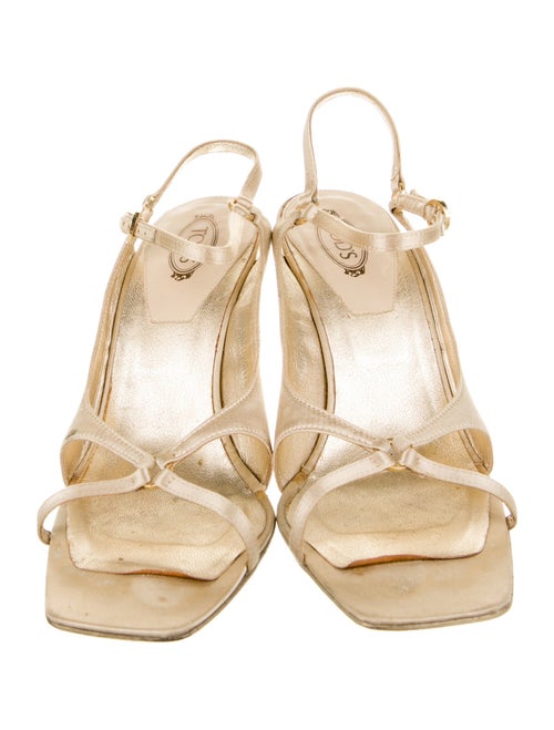 Tod's Leather Slingback Sandals