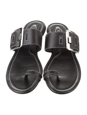 Tod's Leather Lasercut Accents Slides