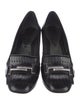 Tod's Leather Fringe Trim Accent Pumps