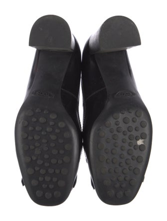 Tod's Leather Fringe Trim Accent Pumps