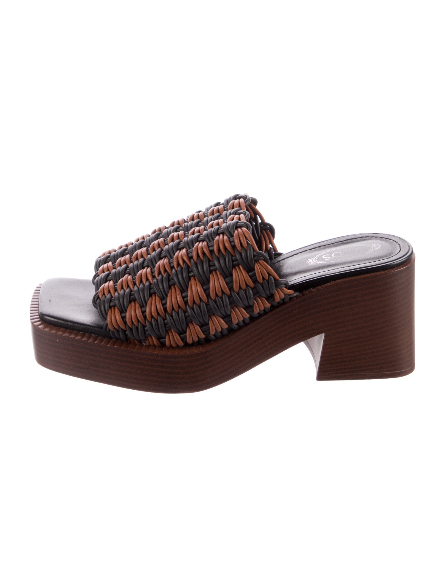 Tod's Leather Printed Slides