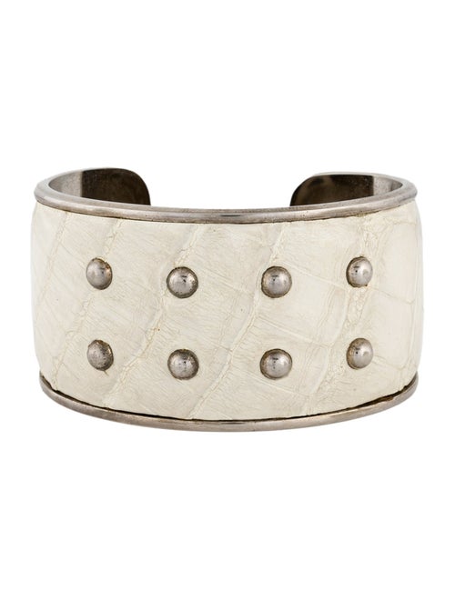Tod's Leather Studded Cuff Bracelet