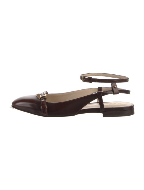 Tod's Leather Slingback Flats