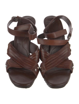 Tod's Leather Studded Accents Sandals