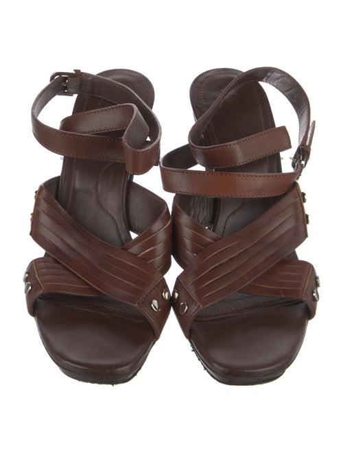 Tod's Leather Studded Accents Sandals