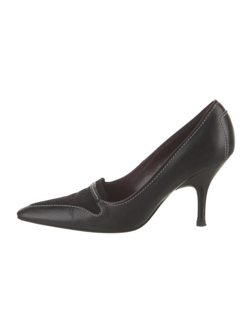 Tod's Leather Whipstitch Trim Pumps