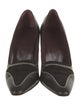 Tod's Leather Whipstitch Trim Pumps