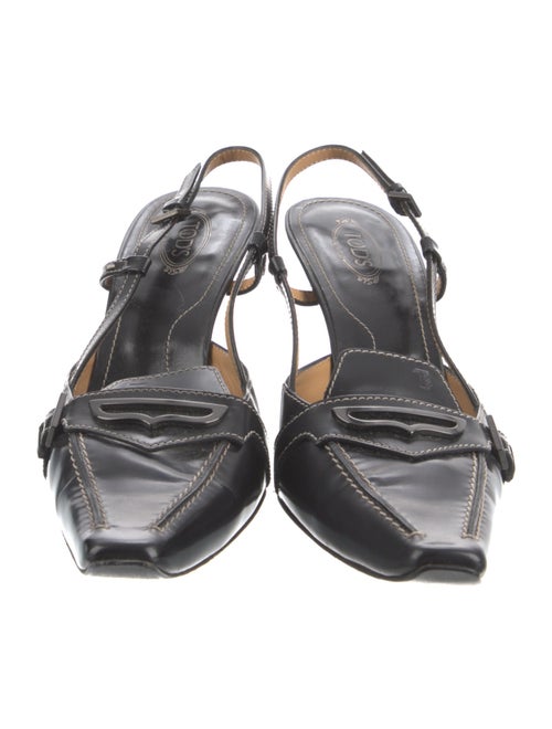 Tod's Leather Slingback Pumps