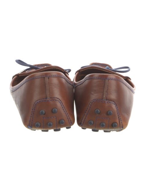 Tod's Leather Bow Accents Loafers