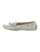 Tod's Leather Bow Accents Moccasins