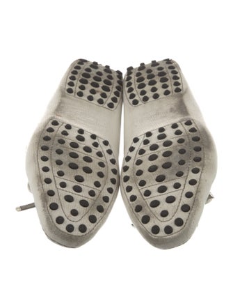 Tod's Leather Bow Accents Moccasins