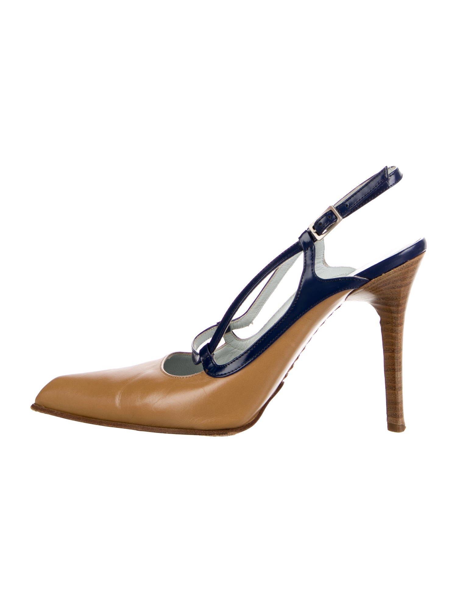 パンプス TODS LEATHER SLINGBACK PUMPS Woman BURGUNDY Slingback Pumps in Leather