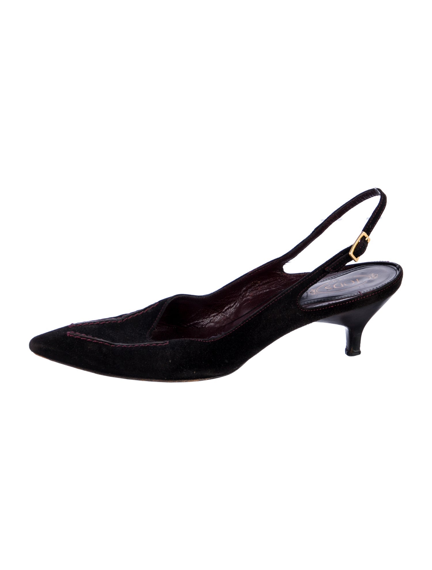 Tod's Suede Slingback Pumps