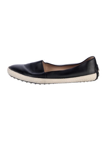 Tod's Flats Leather Colorblock Pattern Espadrilles IT 40 | 10