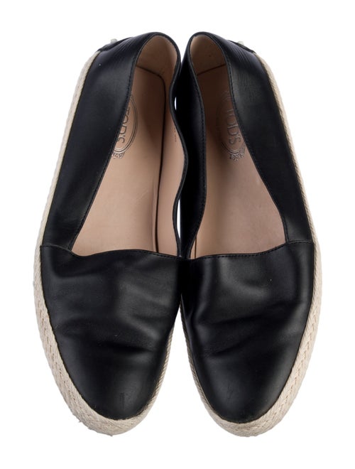 Tod's Leather Colorblock Pattern Espadrilles