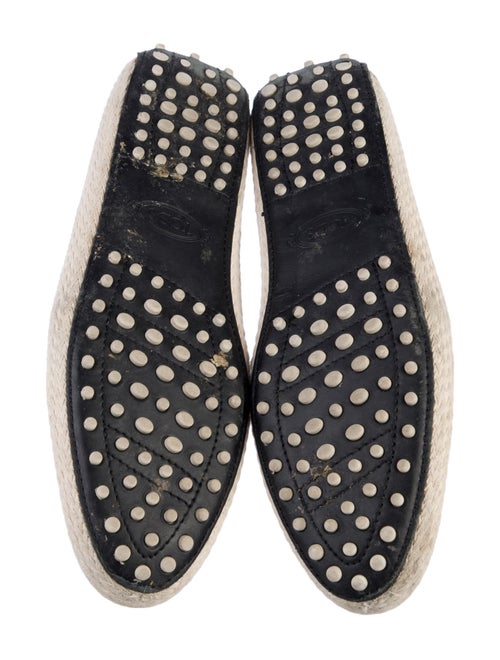 Tod's Leather Colorblock Pattern Espadrilles