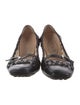 Tod's Leather Sequin Embellishments Ballet Flats