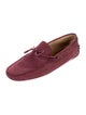 Tod's Suede Bow Accents Moccasins