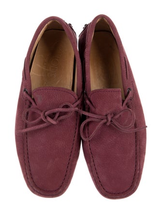 Tod's Suede Bow Accents Moccasins