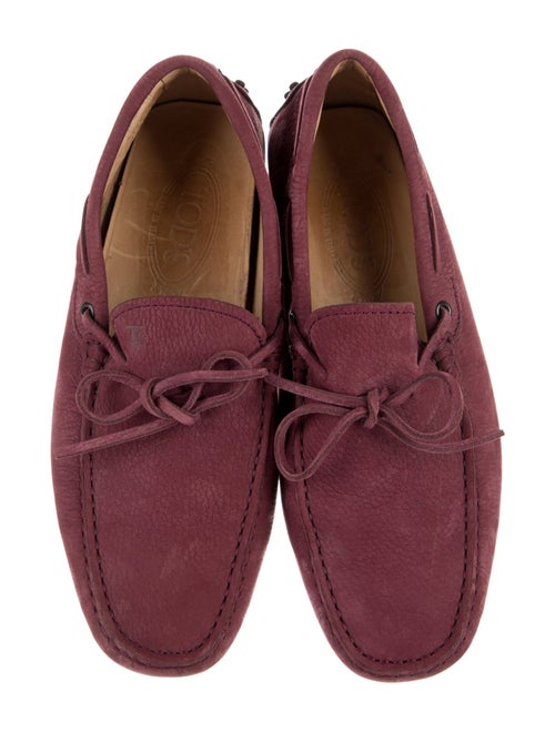 Tod's Suede Bow Accents Moccasins