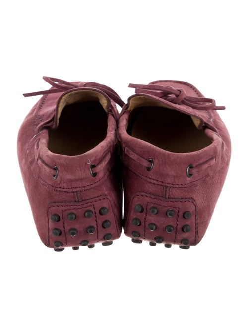 Tod's Suede Bow Accents Moccasins