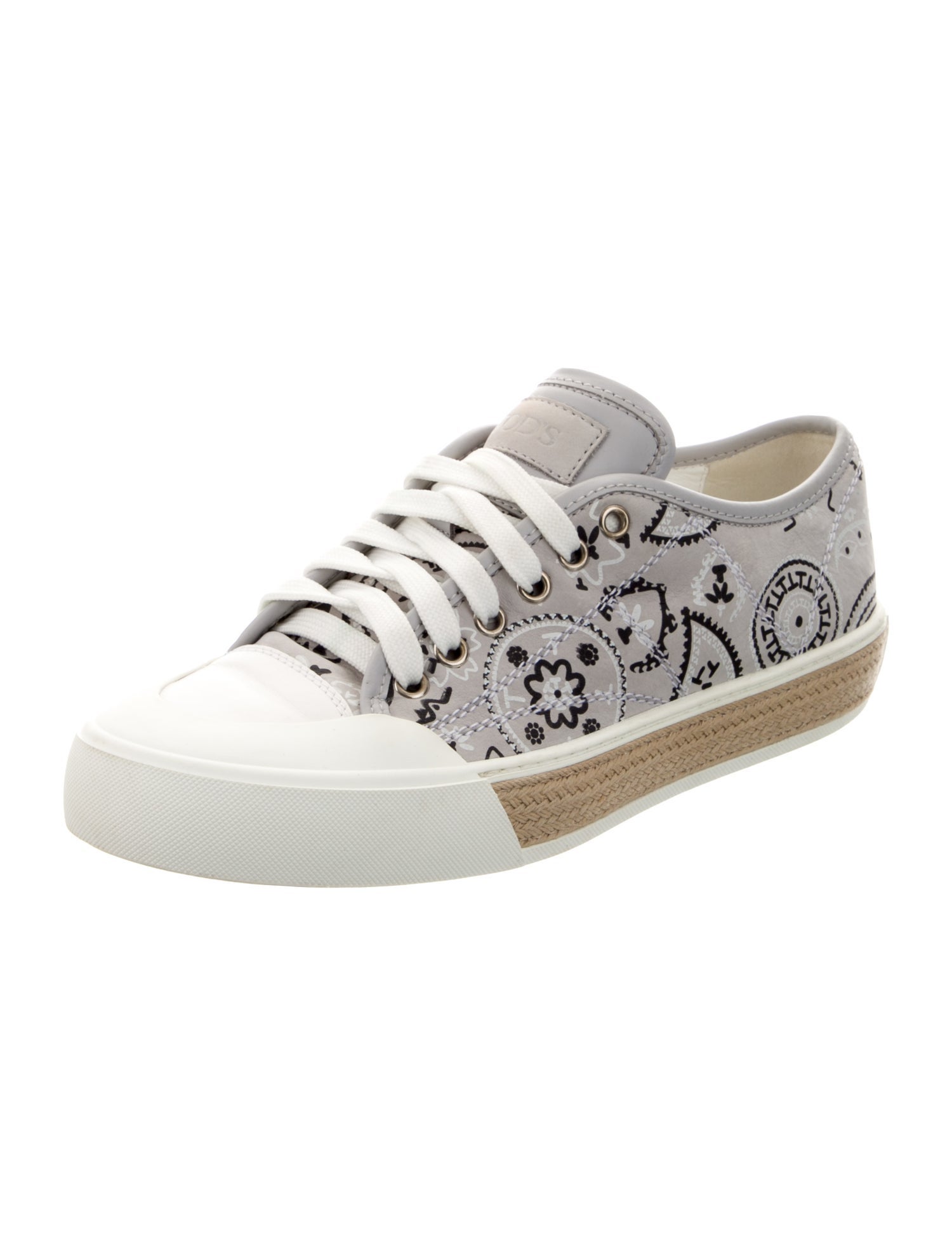 Tod's Leather Printed Sneakers
