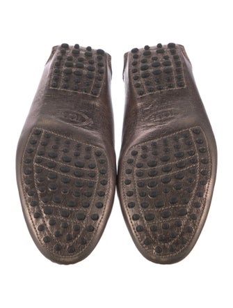 Tod's Leather Chain-Link Accents Mules