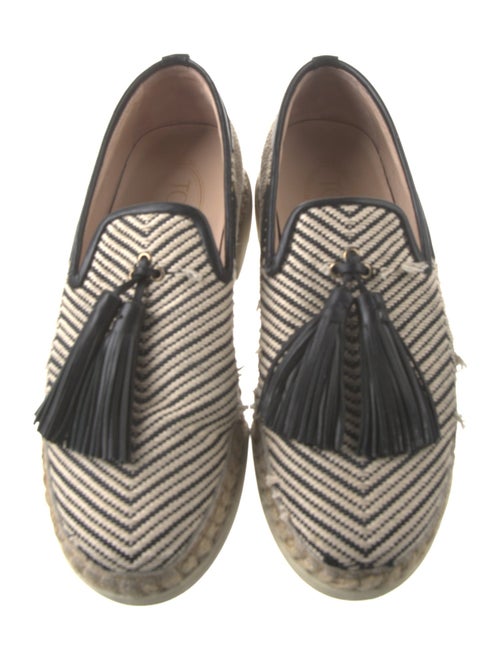 Tod's Jute Striped Espadrilles