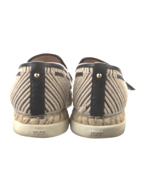 Tod's Jute Striped Espadrilles