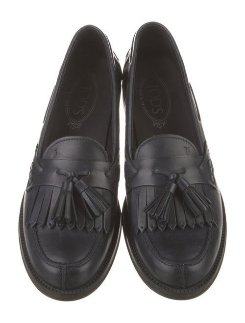 Tod's Leather Tassel Accents Loafers