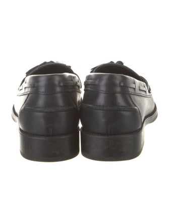 Tod's Leather Tassel Accents Loafers