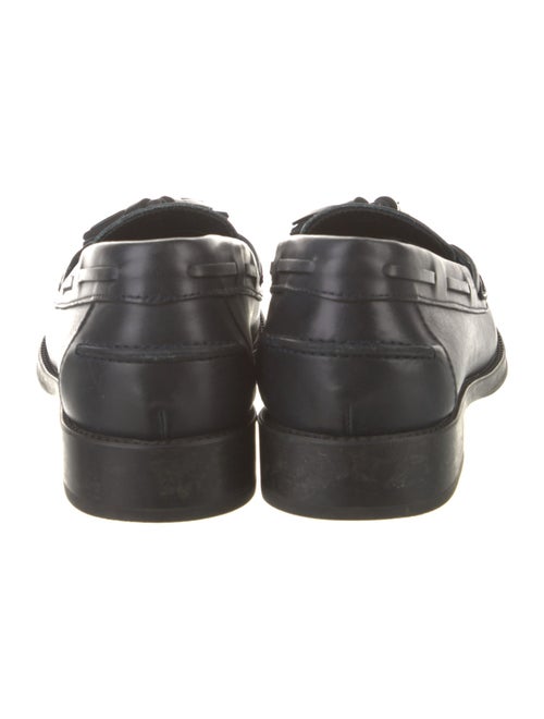 Tod's Leather Tassel Accents Loafers