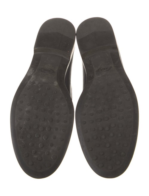 Tod's Leather Tassel Accents Loafers