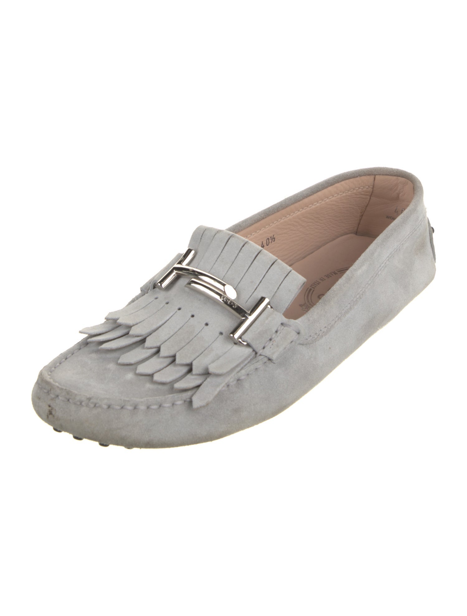 Tod's Suede Tassel Accents Loafers