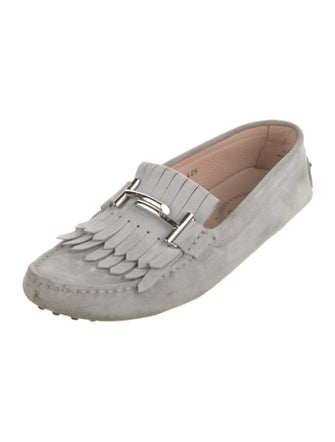 Tod's Suede Tassel Accents Loafers