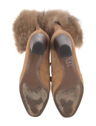 Tod's Suede Colorblock Pattern Boots