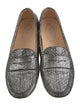 Tod's Leather Animal Print Loafers
