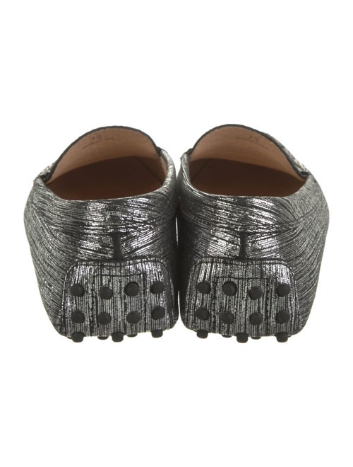 Tod's Leather Animal Print Loafers